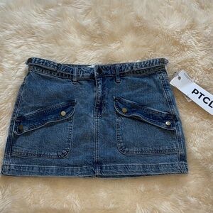 PTCL Blue Denim Mini Skirt